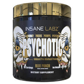 Bouteille Insane Labz Psychotic Gold prête à l’entraînement, énergie durable.