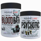 Bouteille Insane Labz Psychotic Saw préworkout, énergie et concentration potentielles