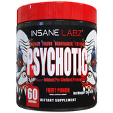 Insane Labz Psychotic tub pré-entraînement, énergie soutenue pour une séance intense