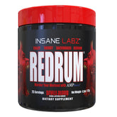 Redrum d'Insane Labz: poudre pré-entraînement pour énergie durable pendant l'effort.