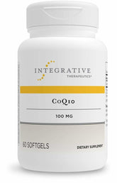 CoQ10 Integrative Therapeutics - bouteille montrée, soutien potentiel énergie et cœur