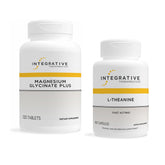 Integrative Therapeutics L-Theanine, bouteille vue, détente légère sans perte de vigilance.