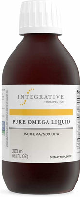 Intégrative Therapeutics Pure Omega Liquide – bouteille prête pour l’apport oméga-3 quotidien.