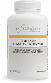Flacon Similase Sensitive Stomach d'Integrative Therapeutics, soutien digestif potentiel.