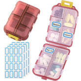 INVODA boîte pilules voyage 10 compartiments pour organiser vos médicaments en déplacement