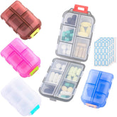 INVODA boîte pilules voyage avec 10 compartiments pour organiser vos doses