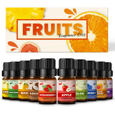 INWICOPH coffret arômes fruits 10x5ml, parfait pour bougies et savons faits maison.