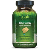 Irwin Naturals Bloat-Away, bouteille centrale visible, soutien potentiel à l'équilibre hydrique après exercice