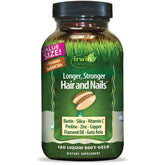 Irwin Naturals: bouteille de gélules, soutien potentiel cheveux et ongles forts.