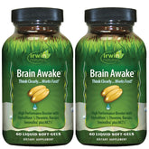 Irwin Naturals Brain Awake: bouteille gélules liquides soutenant concentration et énergie