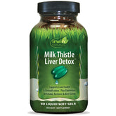 Irwin Naturals chardon-marie detox bouteille: soutien foie et énergie quotidienne.