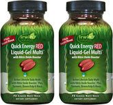 Irwin Naturals Quick Energy RED, bottle vue, soutien énergie durable au quotidien.
