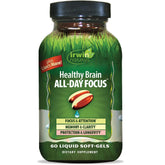Bouteille Irwin Naturals Healthy Brain All-Day Focus soutient la concentration durable.