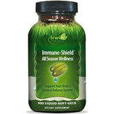 Irwin Naturals Immuno-Shield: bouteille montrant le soutien immunitaire quotidien.