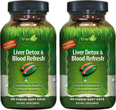 Irwin Naturals Liver Detox bouteille affichée, prise quotidienne possible pour le bien etre général