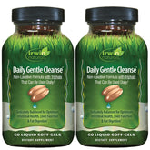 Irwin Naturals Daily Gentle Cleanse, bouteille visible, soutien digestif doux.