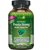 Irwin Naturals Prosta-Strong: bouteille visible, soutien potentiel de la santé prostatique.