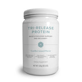 Isagenix Tri-Release Protéine, emballage-pot prêt pour récupération.