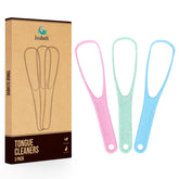 Isshah nettoyeur langue fibre écologique, ensemble de trois pour l'hygiène quotidienne.