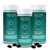 Iwi Life Heart Omega-3 – bouteille et étiquette, soutien potentiel à la santé cardiovasculaire.