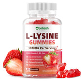 Jabsah Lysine 1000mg en bouteille, gomme pratique pour le quotidien.
