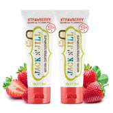Jack N' Jill dentifrice bébé fraise en tube, goût agréable pour l'apprentissage du brossage