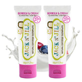 Jack N' Jill dentifrice enfant baies creme sans fluor pour douceur naturelle.