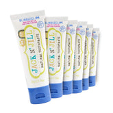 Jack N' Jill dentifrice enfant Saveur gomme à mâcher, tube prêt pour un brossage ludique et sûr