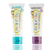 Jack N' Jill dentifrice enfant goût myrtille-cassis, pack 2, pour un brossage agréable.