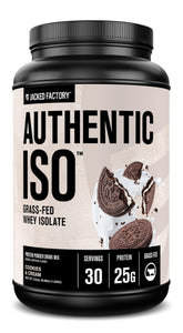 Jacked Factory Authentic ISO – poudre-protéine, soutien rapide après l’entraînement.