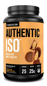Poudre whey isolate ultrapure de Jacked Factory Authentic ISO, récupération post-entraînement rapide.
