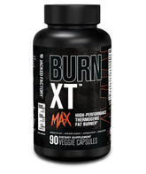 Emballage Burn-XT Max de Jacked Factory prêt à soutenir votre routine perte de poids.