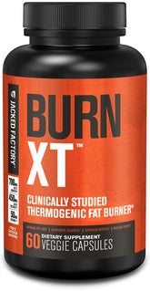 Jacked Factory Burn-XT en bouteille, énergie et concentration pendant l’entraînement.