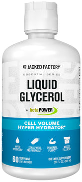Jacked Factory Liquid Glycerol, bouteille, améliore l'hydratation et les pompes musculaires