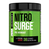 Jacked Factory Nitrosurge, bouteille rouge prête à l'entraînement, énergie soutenue.