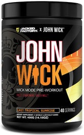 Jacked Factory X John Wick Wick Mode pré-entraînement: énergie soutenue et démarrage efficace
