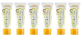 Dentifrice Jack N' Jill pour enfants banane en tube, goût agréable pour un brossage plaisant.