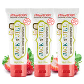 Dentifrice Jack N' Jill enfant fraise: tube ludique pour un brossage agréable.