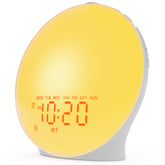 Réveil lumineux JALL en mode lever de soleil, éveil progressif et naturel.