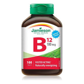 Jamieson B12 methylcobalamin pack shot, énergie naturelle au quotidien.