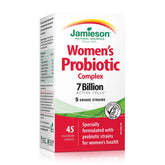 Jamieson Probiotiques Complexe pour Femmes – bouteille, soutien digestif potentiel au quotidien.