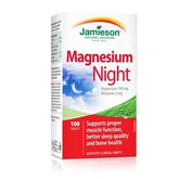 Jamieson Magnesium Night, flacon de 100 comprimés, soutien potentiel du sommeil et du fonctionnement nerveux