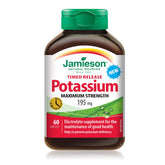 Jamieson Laboratoires Potassium 195 mg capsules dans une bouteille, pratique pour le quotidien.