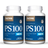 Jarrow Formulas PS100 gélules molles dans la boîte, faciles à avaler.