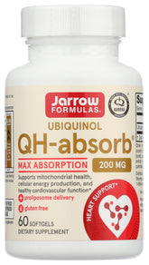 Jarrow Formulas QH-absorb: bouteille de capsules molles, soutien potentiel de l'énergie mitochondriale
