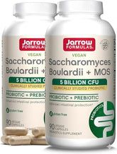 Saccharomyces boulardii MOS de Jarrow Formulas sur la bouteille; potentiel soutien intestinal quotidien.