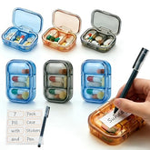 JedJadr organiseur pilules voyage compact 3 compartiments pratique pour emporter vos médicaments.
