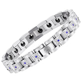 Bracelet magnetique JEROOT vue generale pour accessoiriser une tenue quotidienne