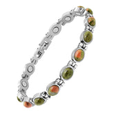 Bracelet magnétique JEROOT avec turquoises, élégant et hypoallergénique pour un style quotidien.