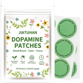 Patch JIATUHAN Dopamine Extra Strength montrant l'humeur équilibrée et une journée plus positive.